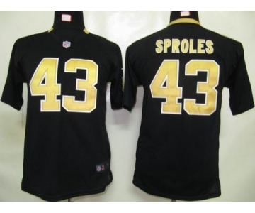 nike youth nfl jerseys new orleans saints #43 sproles black[nike]