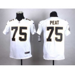 nike youth nfl jerseys new orleans saints #75 peat white[nike]