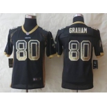 nike youth nfl jerseys new orleans saints #80 graham black[Elite drift fashion]