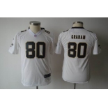 nike youth nfl jerseys new orleans saints #80 graham white[nike]