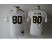 nike youth nfl jerseys new orleans saints #80 graham white[nike]