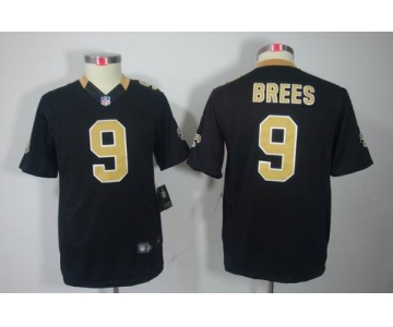 nike youth nfl jerseys new orleans saints #9 brees black[nike limited]