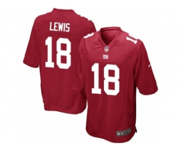 Men Nike New York Giants #18 Roger Lewis Game Red Alternate NFL Jersey