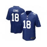 Men Nike New York Giants #18 Roger Lewis Game Royal Blue Team Color NFL Jersey