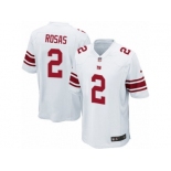 Men Nike New York Giants #2 Aldrick Rosas Game White NFL Jersey