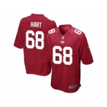 Men Nike New York Giants #68 Bobby Hart Game Red Alternate NFL Jersey