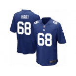 Men Nike New York Giants #68 Bobby Hart Game Royal Blue Team Color NFL Jersey