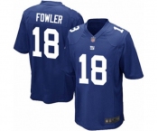 Men's New York Giants #18 Bennie Fowler Game Royal Blue Team Color Football Jersey