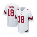 Men's New York Giants #18 Bennie Fowler Game White Football Jersey