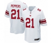 Men's New York Giants #21 Jabrill Peppers Game White Football Jersey