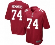 Men's New York Giants #74 Mike Remmers Game Red Alternate Football Jersey