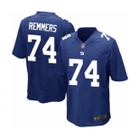 Men's New York Giants #74 Mike Remmers Game Royal Blue Team Color Football Jersey