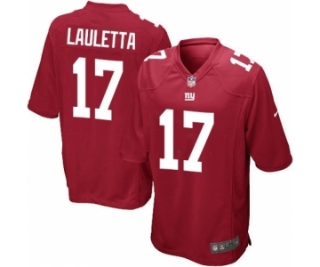 Men's Nike New York Giants #17 Kyle Lauletta Game Red Alternate NFL Jersey