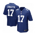 Men's Nike New York Giants #17 Kyle Lauletta Game Royal Blue Team Color NFL Jersey