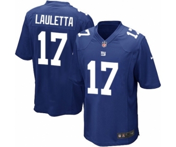 Men's Nike New York Giants #17 Kyle Lauletta Game Royal Blue Team Color NFL Jersey