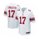 Men's Nike New York Giants #17 Kyle Lauletta Game White NFL Jersey