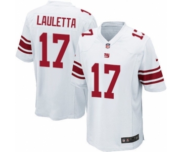 Men's Nike New York Giants #17 Kyle Lauletta Game White NFL Jersey