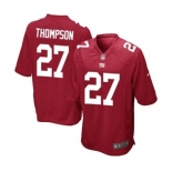 Men's Nike New York Giants #27 Darian Thompson Game Red Alternate NFL Jersey