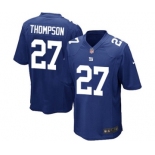 Men's Nike New York Giants #27 Darian Thompson Game Royal Blue Team Color NFL Jersey