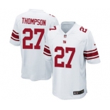 Men's Nike New York Giants #27 Darian Thompson Game White NFL Jersey