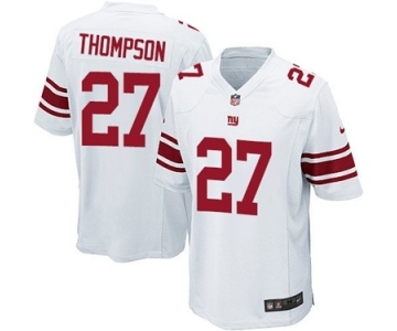 Men's Nike New York Giants #27 Darian Thompson Game White NFL Jersey