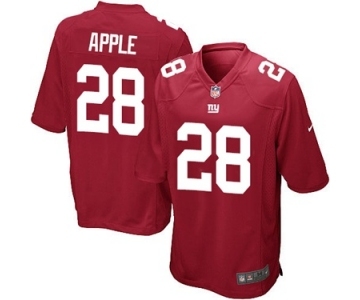 Men's Nike New York Giants #28 Eli Apple Game Red Alternate NFL Jersey