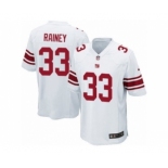 Men's Nike New York Giants #33 Bobby Rainey Game White NFL Jersey