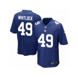 Men's Nike New York Giants #49 Nikita Whitlock Game Royal Blue Team Color NFL Jersey