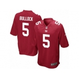 Men's Nike New York Giants #5 Randy Bullock Game Red Alternate NFL Jersey