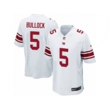 Men's Nike New York Giants #5 Randy Bullock Game White NFL Jersey