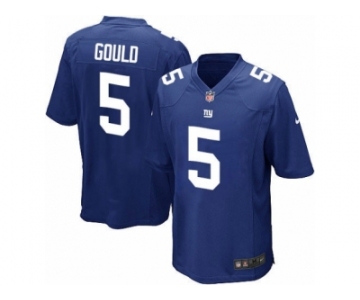 Men's Nike New York Giants #5 Robbie Gould Game Royal Blue Team Color NFL Jersey