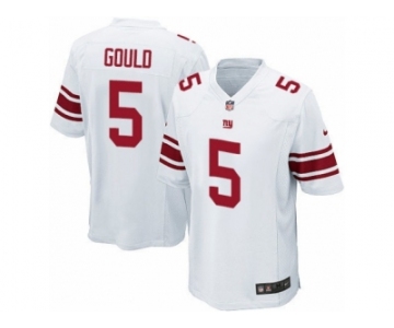 Men's Nike New York Giants #5 Robbie Gould Game White NFL Jersey