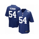 Men's Nike New York Giants #54 Olivier Vernon Game Royal Blue Team Color NFL Jersey