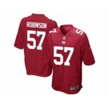 Men's Nike New York Giants #57 Keenan Robinson Game Red Alternate NFL Jersey