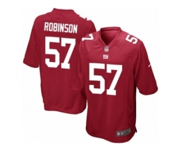 Men's Nike New York Giants #57 Keenan Robinson Game Red Alternate NFL Jersey