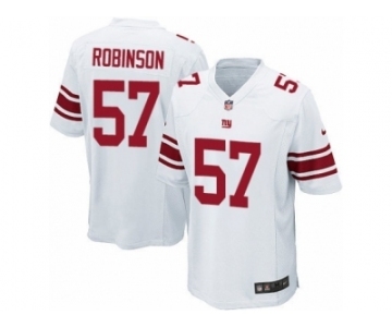 Men's Nike New York Giants #57 Keenan Robinson Game White NFL Jersey