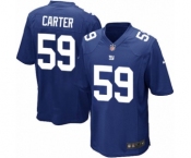 Men's Nike New York Giants #59 Lorenzo Carter Game Royal Blue Team Color NFL Jersey