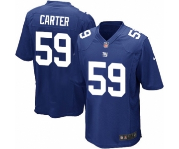 Men's Nike New York Giants #59 Lorenzo Carter Game Royal Blue Team Color NFL Jersey