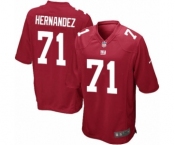 Men's Nike New York Giants #71 Will Hernandez Game Red Alternate NFL Jersey