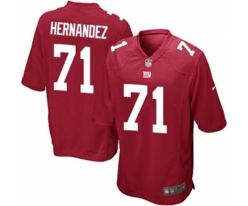 Men's Nike New York Giants #71 Will Hernandez Game Red Alternate NFL Jersey