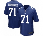 Men's Nike New York Giants #71 Will Hernandez Game Royal Blue Team Color NFL Jersey