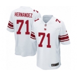 Men's Nike New York Giants #71 Will Hernandez Game White NFL Jersey