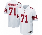 Men's Nike New York Giants #71 Will Hernandez Game White NFL Jersey