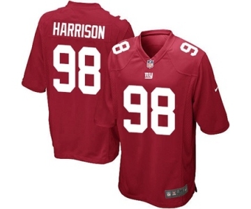 Men's Nike New York Giants #98 Damon Harrison Game Red Alternate NFL Jersey