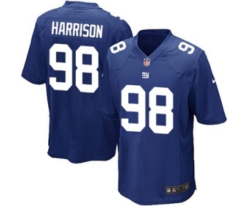 Men's Nike New York Giants #98 Damon Harrison Game Royal Blue Team Color NFL Jersey