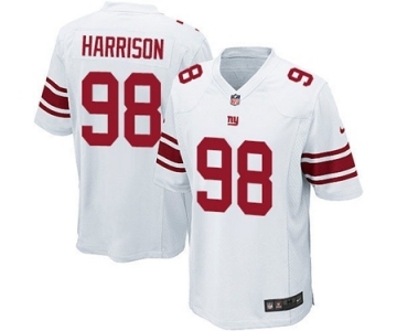 Men's Nike New York Giants #98 Damon Harrison Game White NFL Jersey