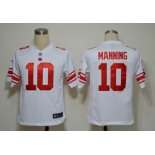 NIKE NFL Jerseys New York Giants 10 Eli Manning White (Game)