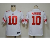 NIKE NFL Jerseys New York Giants 10 Eli Manning White (Game)