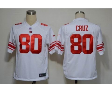 NIKE NFL Jerseys New York Giants 80 Cruz White (Game)