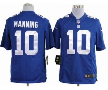 nike nfl jerseys new york giants #10 manning blue[game]